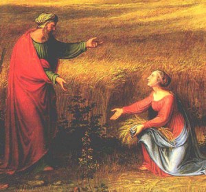 "Landscape with Ruth and Boaz" (detail), Joseph Anton Koch, 1823