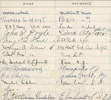 This page from an old hotel guest book suggests an interesting approach to the Book of Life idea. Once we do accept God's offer of salvation through Jesus, do we find that our names are written there in our own handwriting?